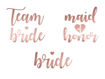 Picture of TEMPORARY TATTOOS BACHELORETTE PARTY ROSE GOLD - 13 PACK